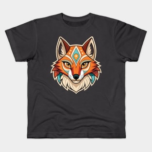 Anatomic Indian Fox Head Kids T-Shirt